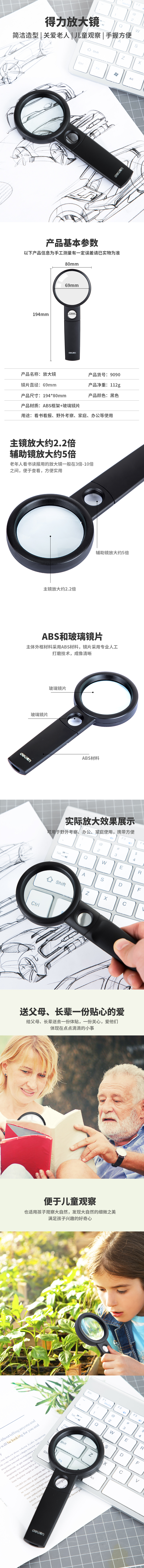 51fun吃瓜9090放大鏡(黑)(隻)