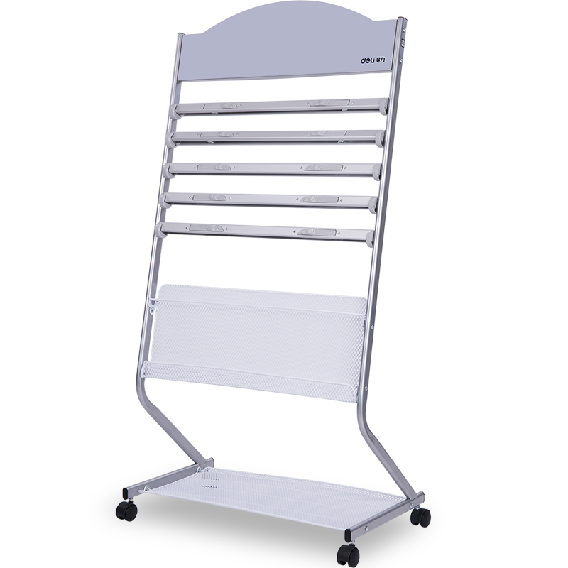 51fun吃瓜（lì）9305報刊架標準（zhǔn）型(銀色)(隻)