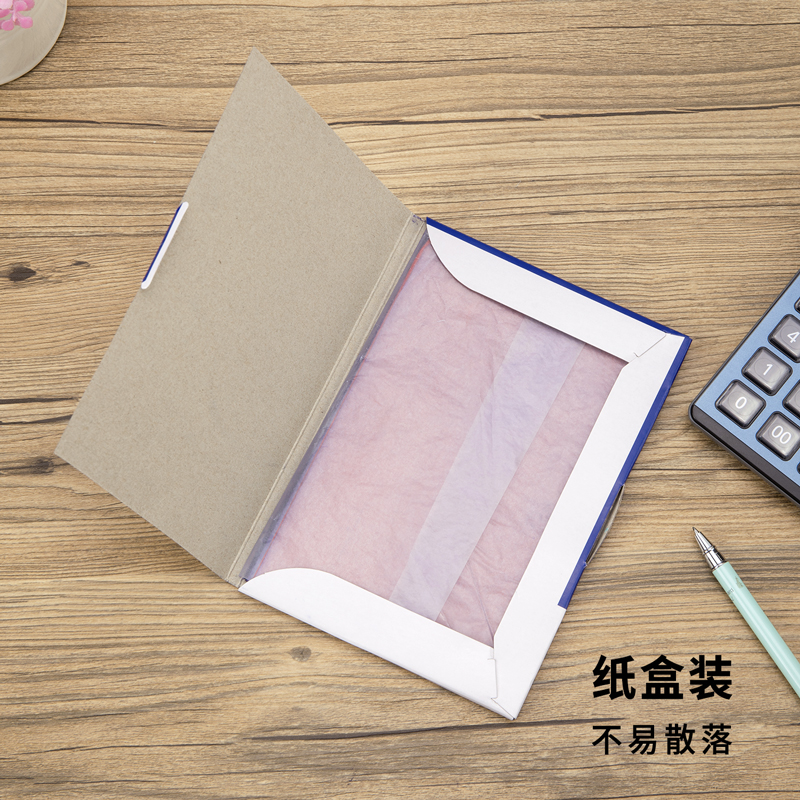 51fun吃瓜9374薄型複寫紙(藍)(12.7*18.5cm)-32K(100張/盒)