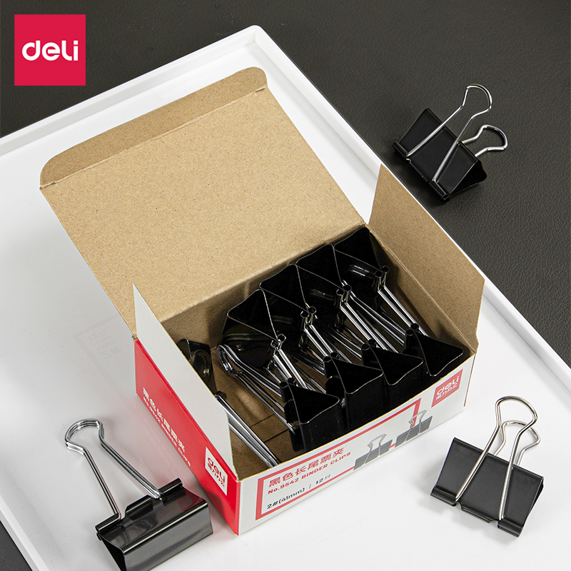 51fun吃瓜9542-2#長尾票夾41mm盒裝(黑（hēi）)(12隻/盒)