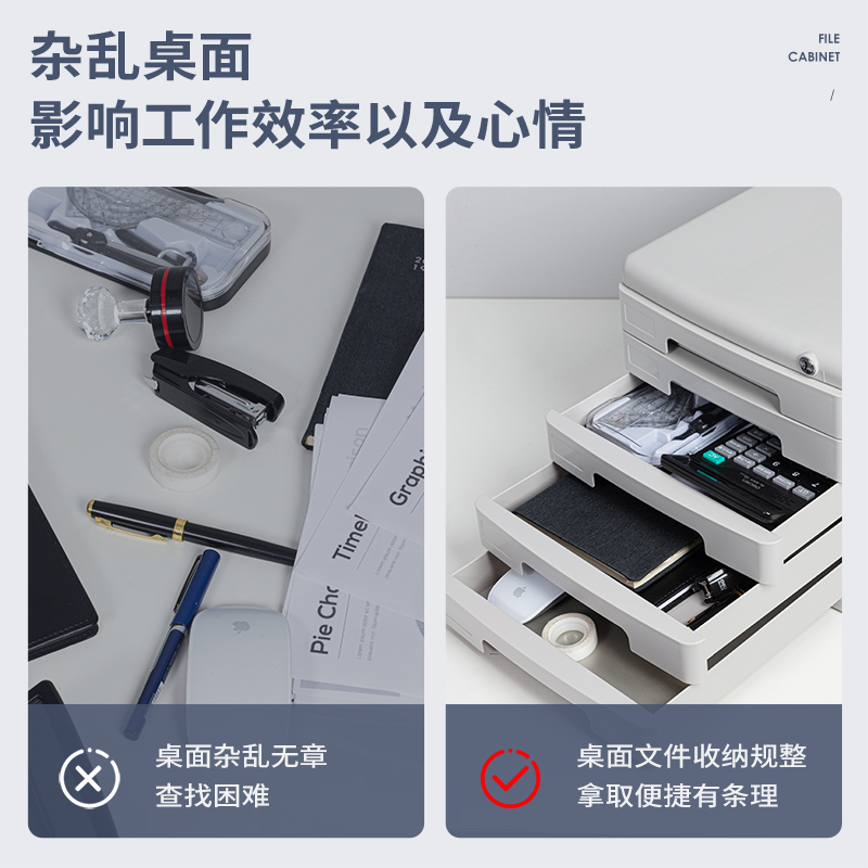 得（dé）力9778五層帶鎖文件櫃(灰)(隻)