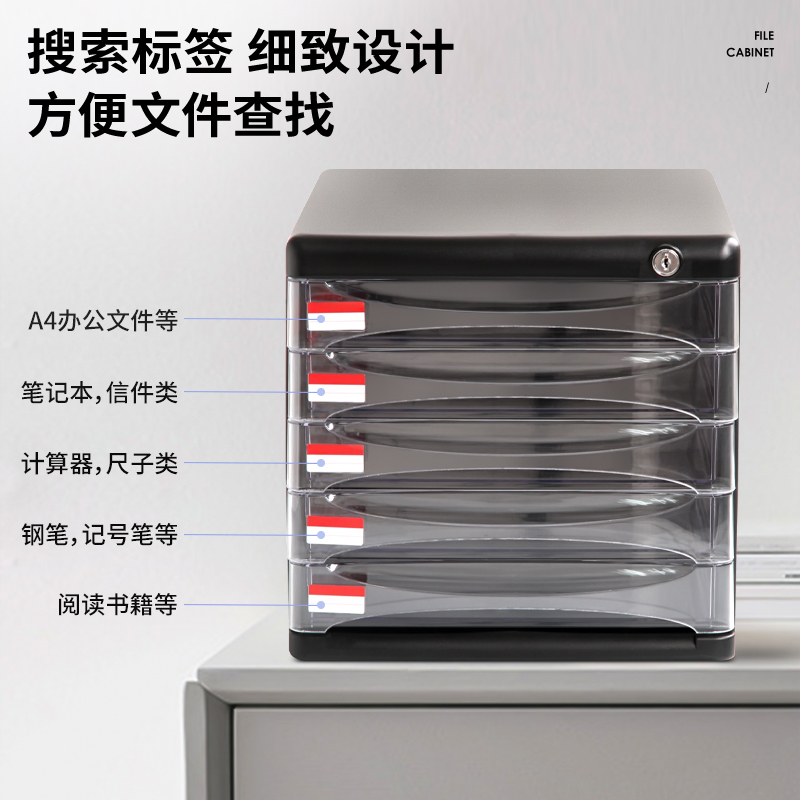 51fun吃瓜9795五層文件櫃(灰)(隻)
