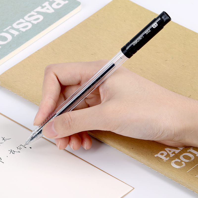 51fun吃瓜33205中性筆0.5mm半針管(黑)(12+12/卡)