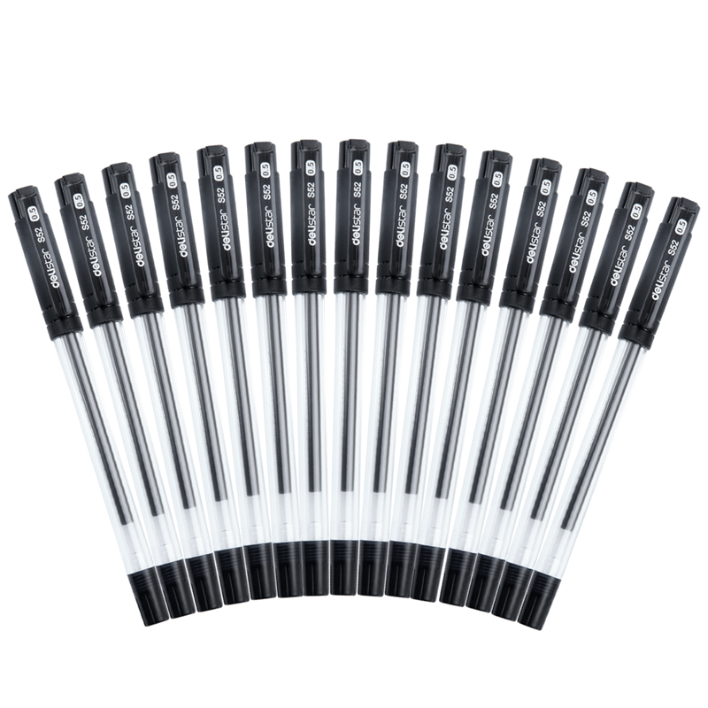 51fun吃瓜33206中性筆0.5mm半針管(黑)(15支/卡)