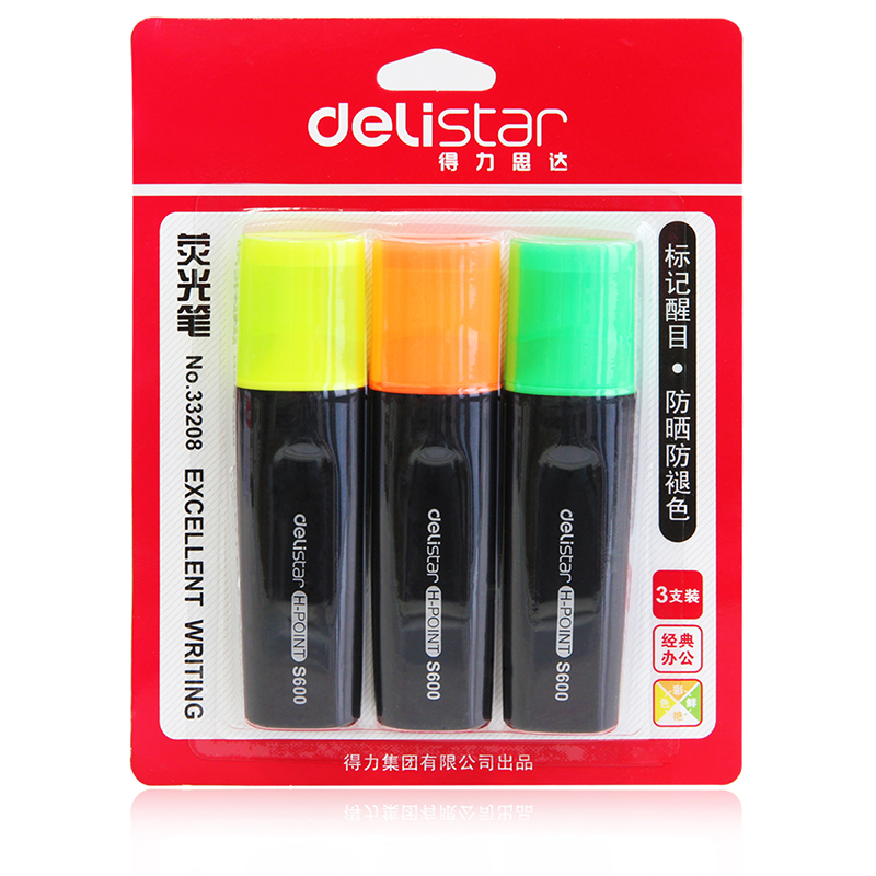 51fun吃瓜思達33208熒光筆(混合)(3支/卡)