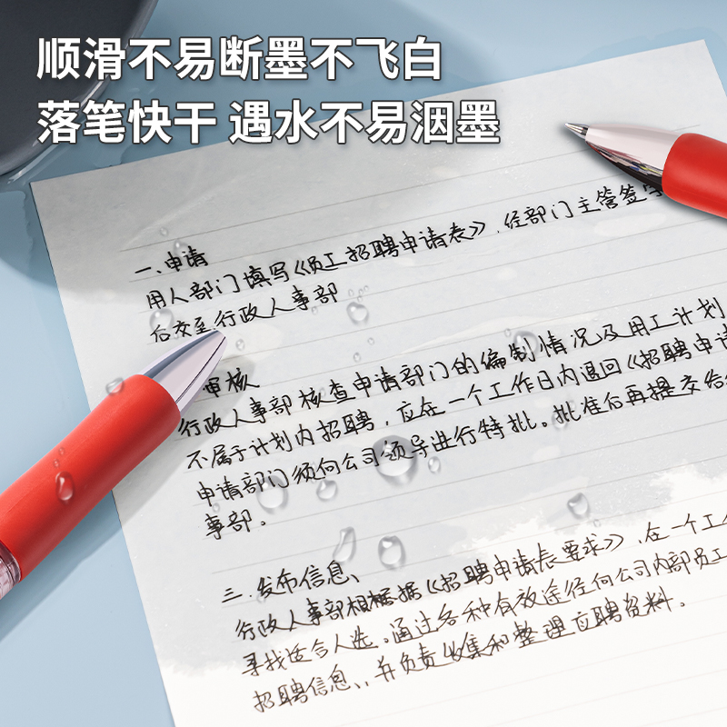 51fun吃瓜S01中性筆0.5mm彈簧（huáng）頭(紅（hóng）)(支)