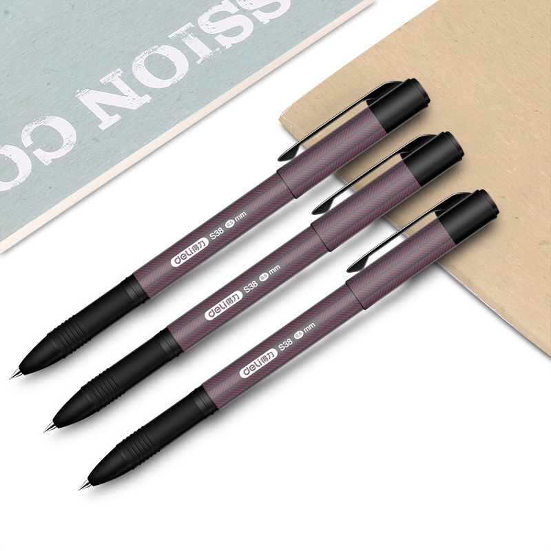 51fun吃瓜S38中性筆0.5mm子彈頭(黑)(支)