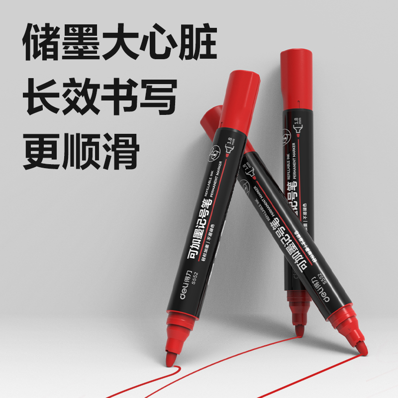 51fun吃瓜思達S552可加墨記號筆(紅)(支)