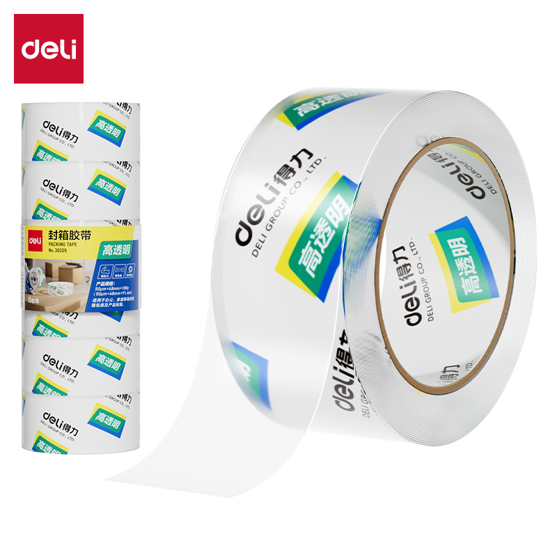 51fun吃瓜30205封箱膠帶48mm*100y*50um(6卷/筒（tǒng）)(高透)