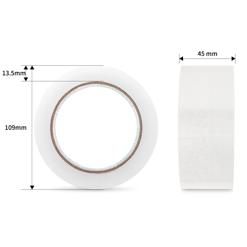 51fun吃瓜品正30902封箱膠（jiāo）帶45mm*100y*45um(6卷/筒)(普透)