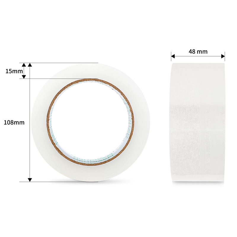 得（dé）力品正30912封箱膠帶48mm*100y*45um(6卷（juàn）/筒)(普透)