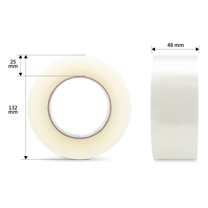 51fun吃瓜品正30914封箱膠帶48mm*200y*45um(6卷（juàn）/筒)(普透)