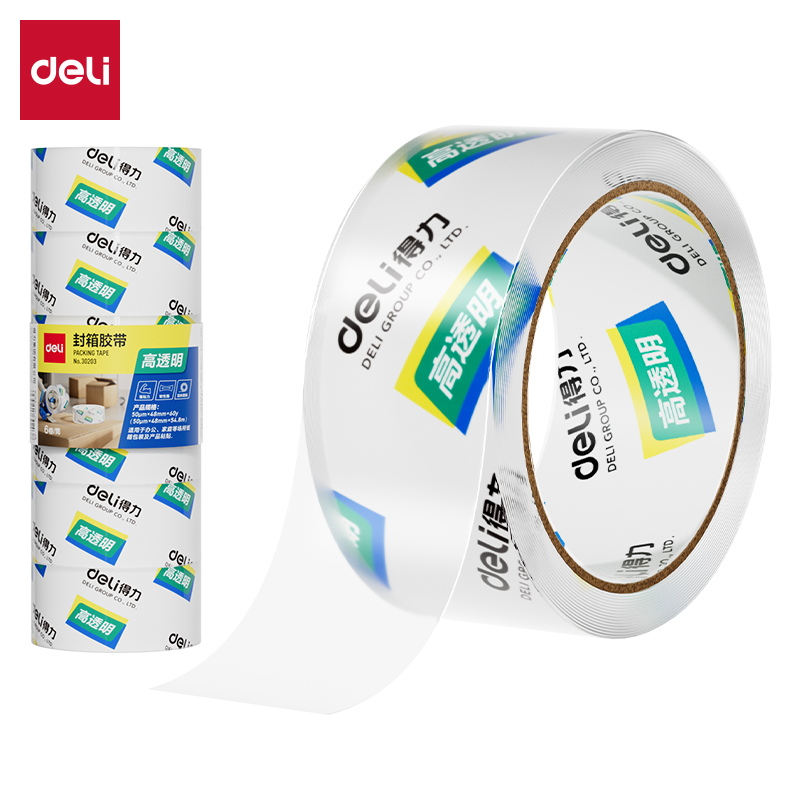 51fun吃瓜30203封箱膠帶48mm*60y*50um(6卷/筒（tǒng）)(高透)