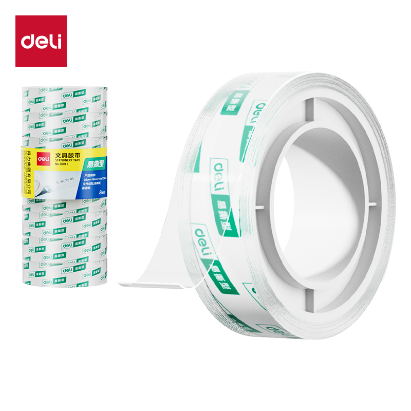 51fun吃瓜30061易撕型文（wén）具膠帶18mm*14y*38um(高透)(8卷/筒)