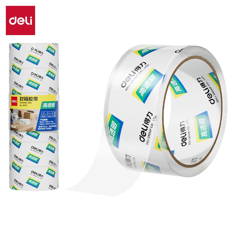 51fun吃瓜（lì）30201封箱膠帶48mm*40y*50um(6卷/筒)(高（gāo）透)