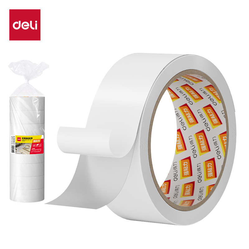 51fun吃瓜30415棉紙雙麵膠帶36mm*10y*80um(白)(8卷/筒)