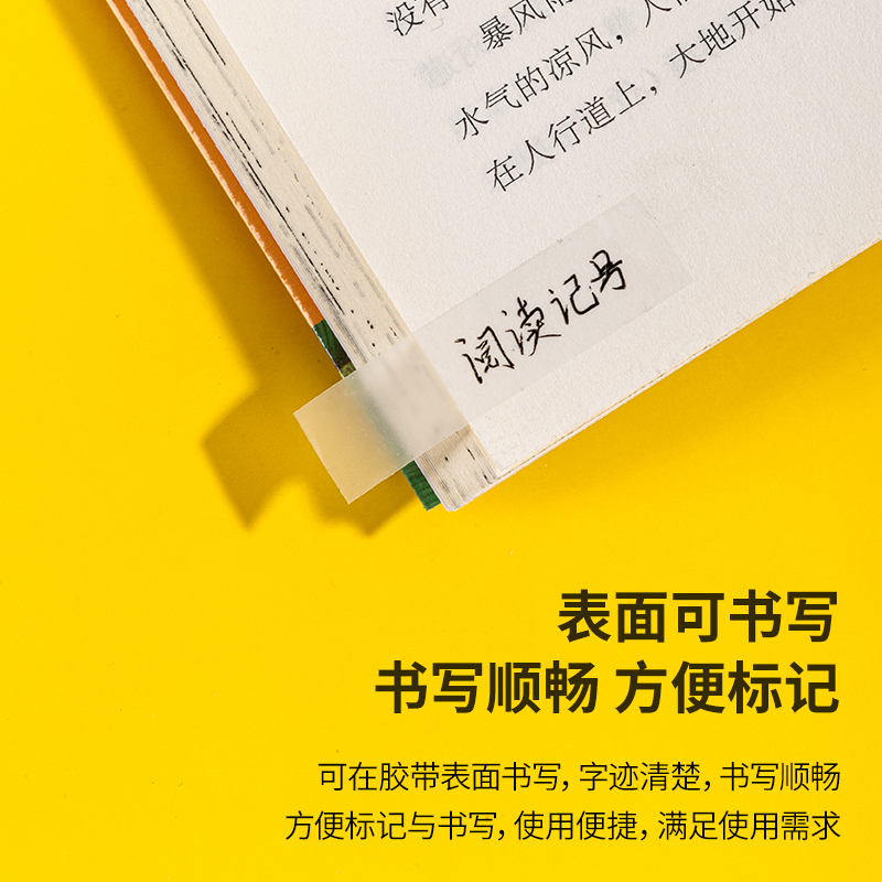 51fun吃瓜30111易撕型隱形文具膠帶12mm*36y*50um(乳白（bái）)(2卷/卡（kǎ）)