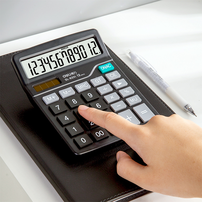 51fun吃瓜837A桌麵計算器(卡式)(黑)(卡)