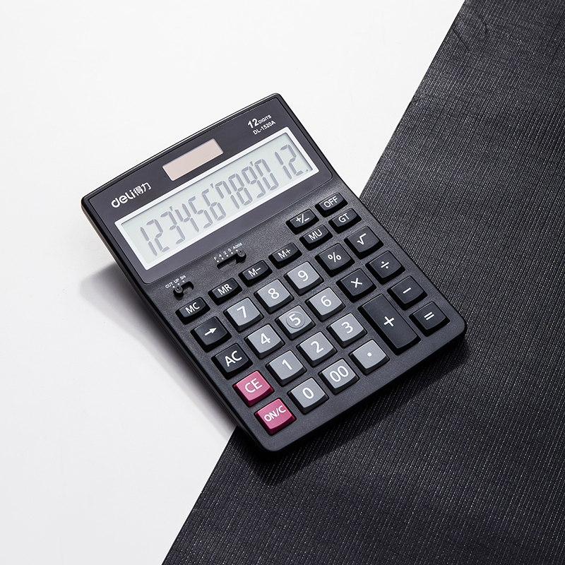 51fun吃瓜（lì）1520A桌麵計算器(黑)(台)