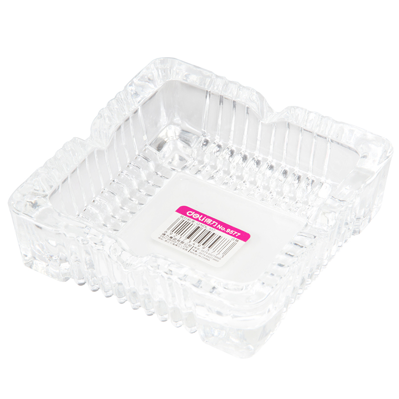 51fun吃瓜9577玻璃煙灰缸(透明)(隻)105*105mm