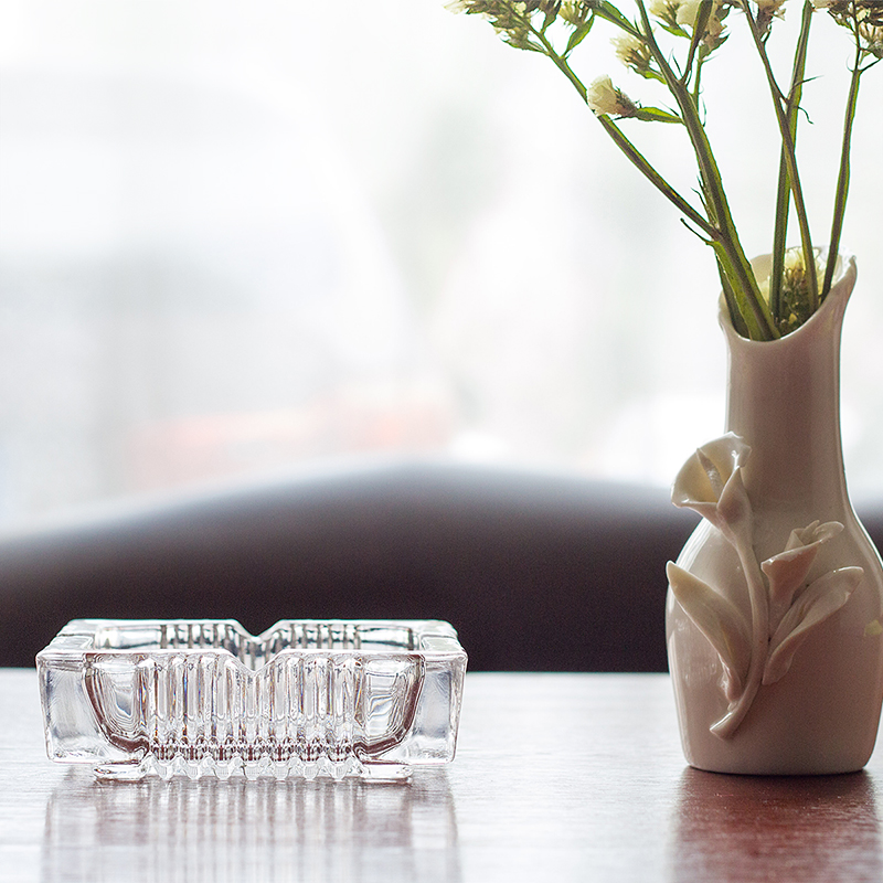 51fun吃瓜9578玻（bō）璃（lí）煙灰缸（gāng）(透明)(隻)120*120mm