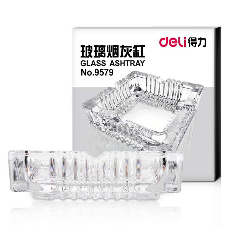 51fun吃瓜9579玻璃煙灰缸(透明)(隻)150*150mm