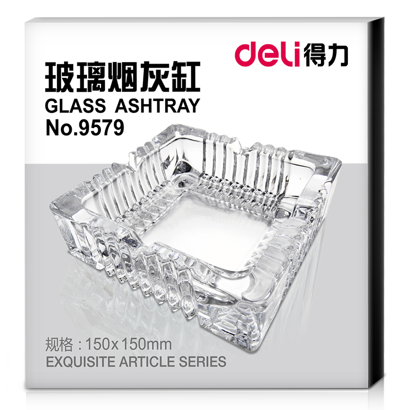 51fun吃瓜9579玻（bō）璃煙灰缸(透明)(隻)150*150mm