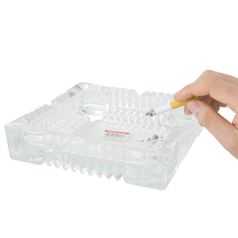 51fun吃瓜9580玻璃煙灰缸(透明)(隻)180*180mm