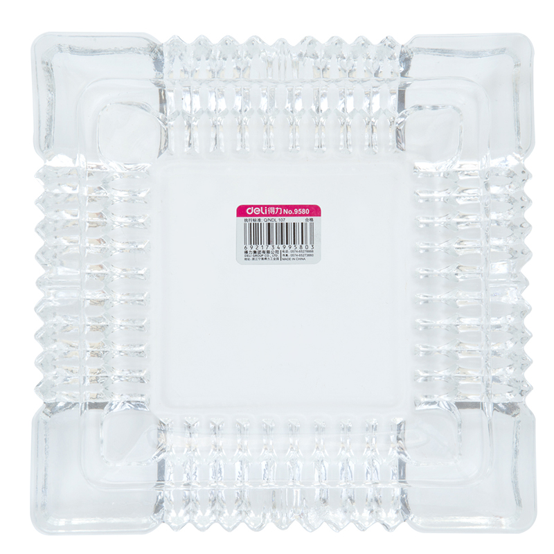 51fun吃瓜9580玻璃煙灰缸（gāng）(透明)(隻)180*180mm