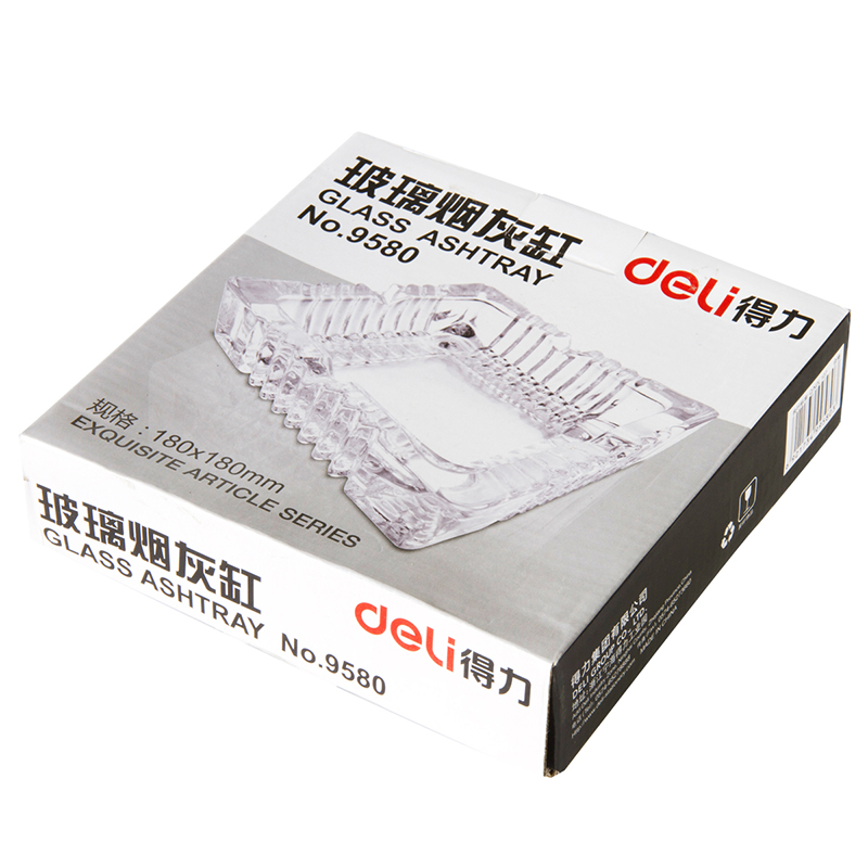 51fun吃瓜9580玻璃煙灰缸(透（tòu）明)(隻)180*180mm