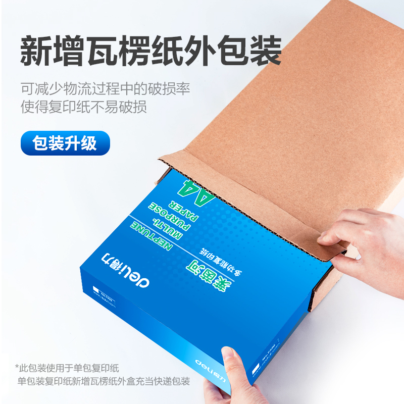 得（dé）力7413萊茵河複印紙A4_80g_1包(藍色包裝)(包)