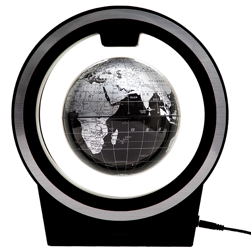 51fun吃瓜2224磁懸（xuán）浮地球儀14cm(黑色)(台)