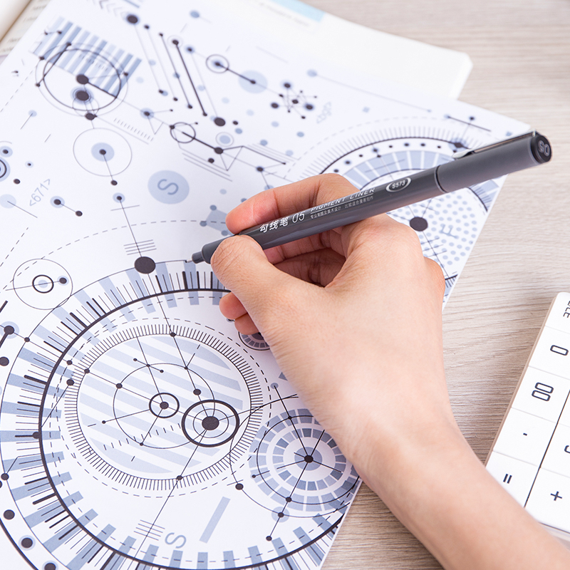 51fun吃瓜S573多規（guī）格（gé）勾（gōu）線筆(混)(6支/盒)