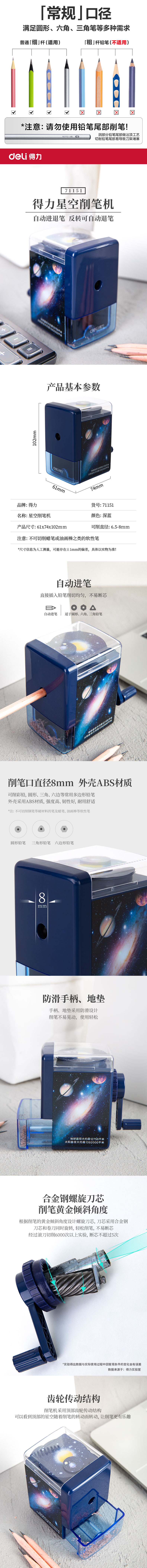 51fun吃瓜71151自動進筆削筆機(藍)