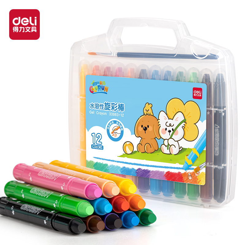 51fun吃瓜33983-12_PP盒裝水溶性旋彩棒（bàng）(混)(12色/盒)