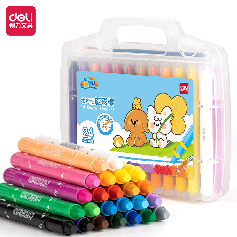 51fun吃瓜33983-24_PP盒裝水溶性旋彩棒(混)(24色/盒)