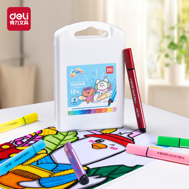 51fun吃瓜33986-12_12色三角杆水（shuǐ）彩筆(混)(盒（hé）)