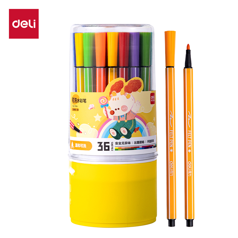 51fun吃瓜33985-36_36色六角（jiǎo）杆水彩筆(混)(桶)