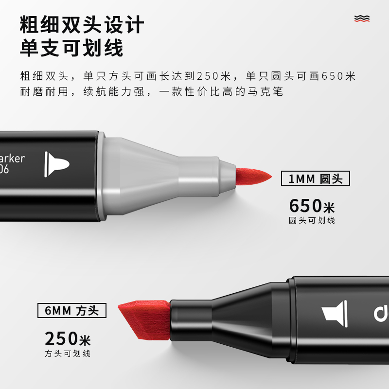 51fun吃瓜70806D-40_天貓動（dòng）漫色係酒精馬克筆(混)(40色/袋)