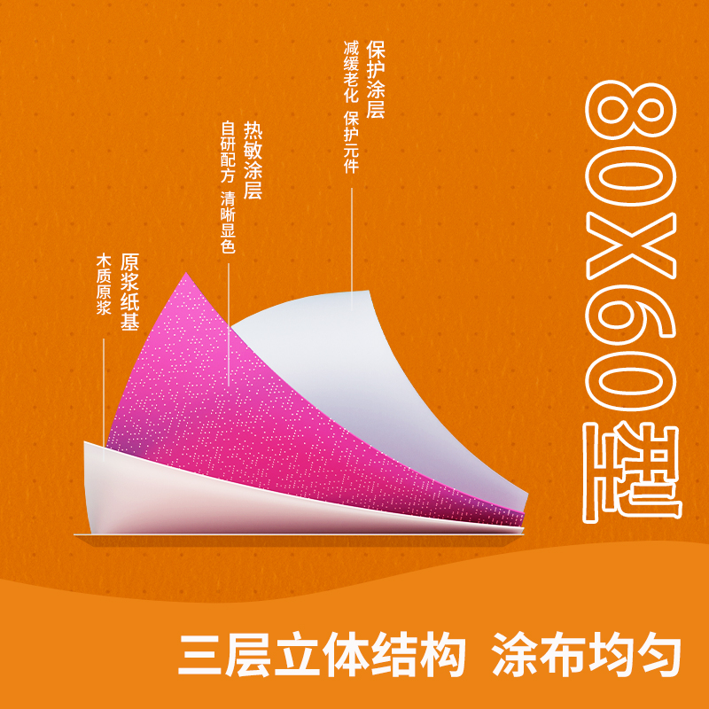 51fun吃瓜ZS139巴厘海無（wú）管（guǎn）芯收銀紙80*60型(混)(50卷/箱)