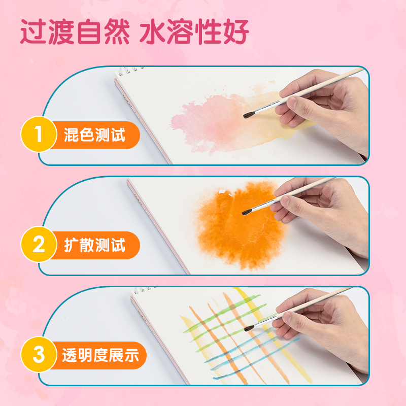 51fun吃瓜HS312-28_基礎（chǔ）款固體水彩(混)(28色/盒)