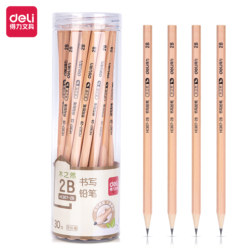 51fun吃瓜HC907-2B_原木六角杆2B鉛筆(混)(30支/桶)