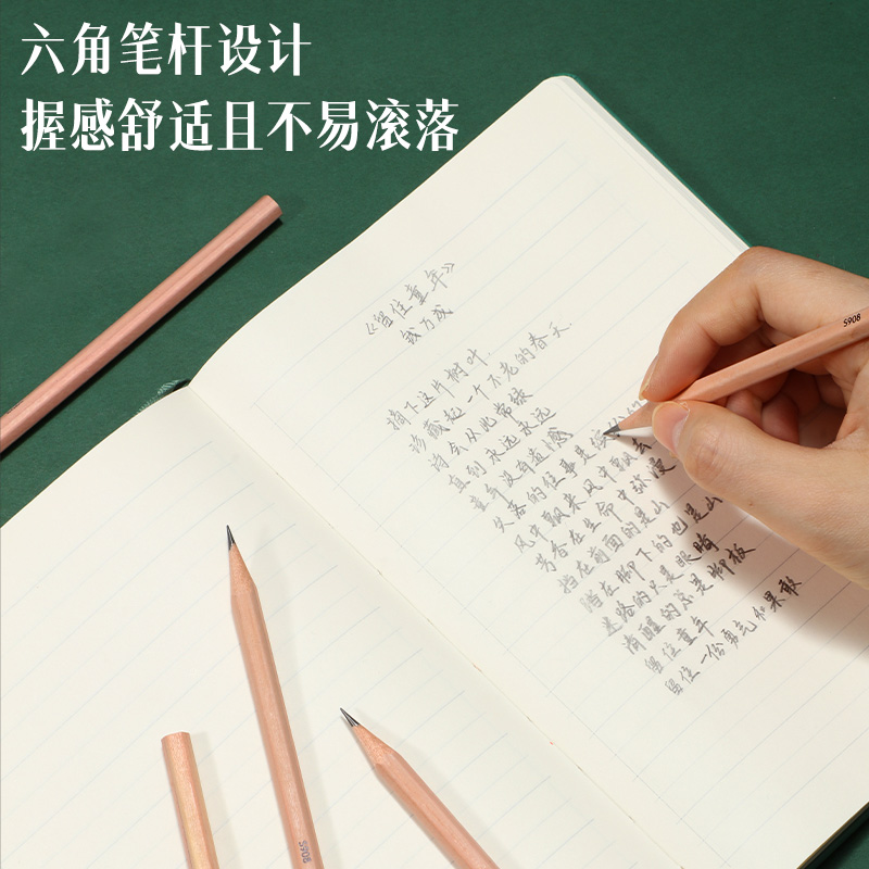 51fun吃瓜HC908-HB_原木（mù）六角杆HB鉛（qiān）筆(混)(50支/桶)