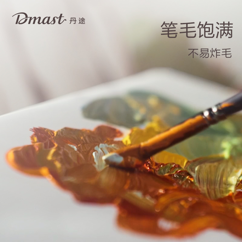 dmast丹途RB1_水洗豬鬃小筆型畫筆（bǐ）套裝(混)(11支/套)