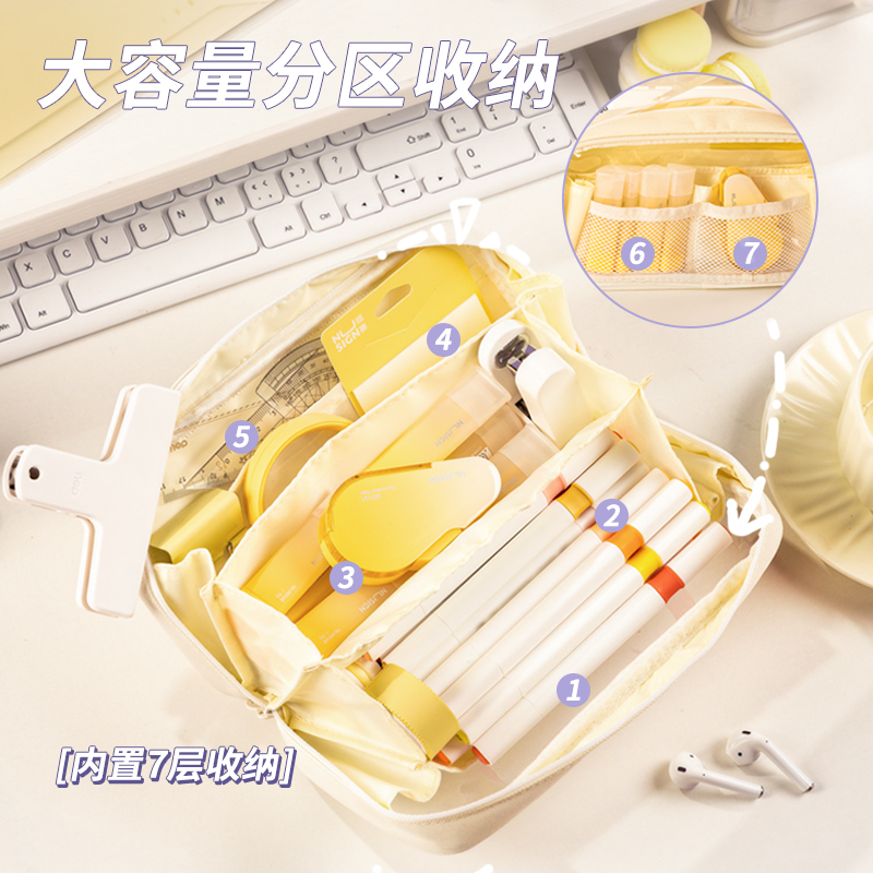 51fun吃瓜BC295透（tòu）明火（huǒ）山包多用途筆袋(綠)(個)