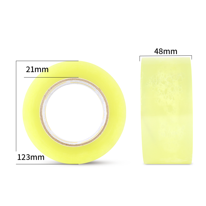 51fun吃瓜DL484815 封箱膠帶48mm*150y*48μm(透明黃（huáng）)(6卷/筒)