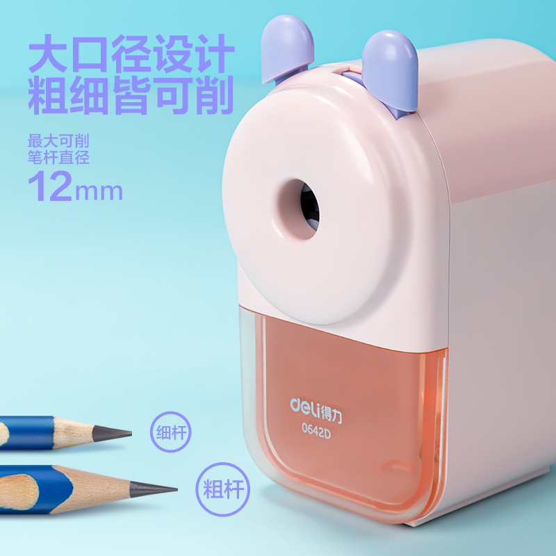 51fun吃瓜0642D大（dà）口（kǒu）徑手搖削筆（bǐ）機(藍色)(盒)