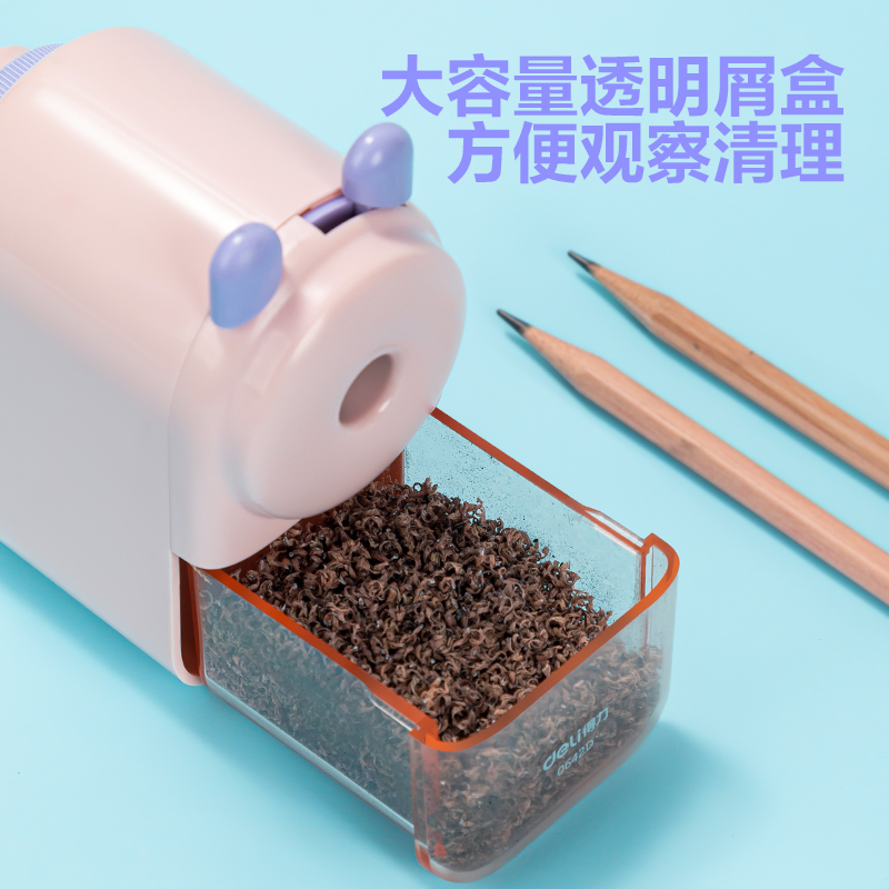 51fun吃瓜0642D大口徑手搖削筆機(粉色)(盒)