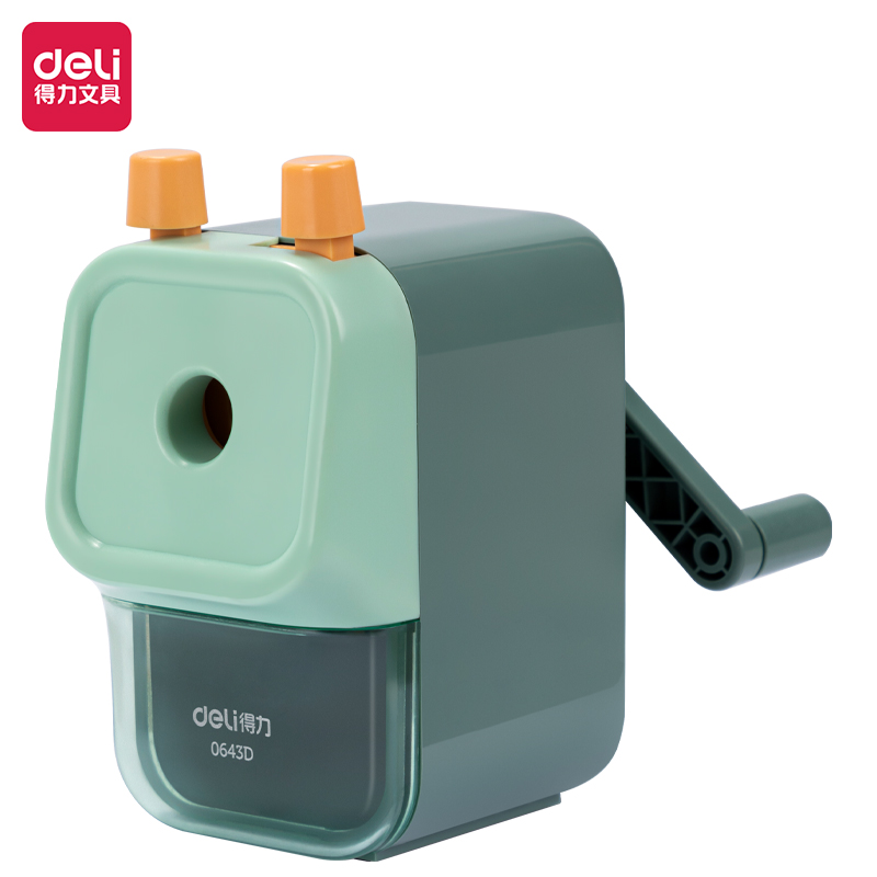 51fun吃瓜0643D大口徑手搖削筆機(綠色)(盒)