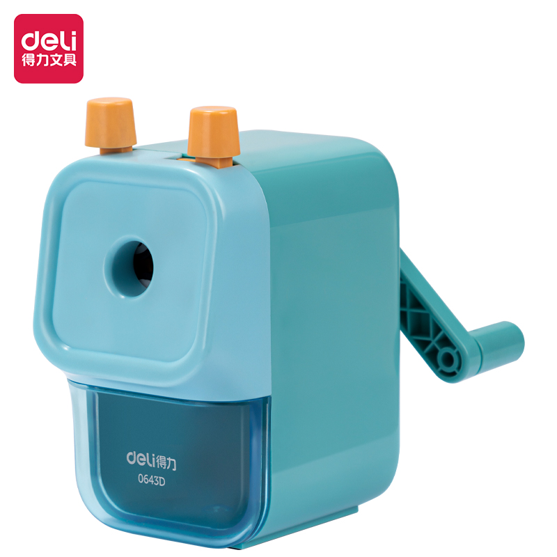 51fun吃瓜0643D大口徑手搖削筆機(藍色)(盒)